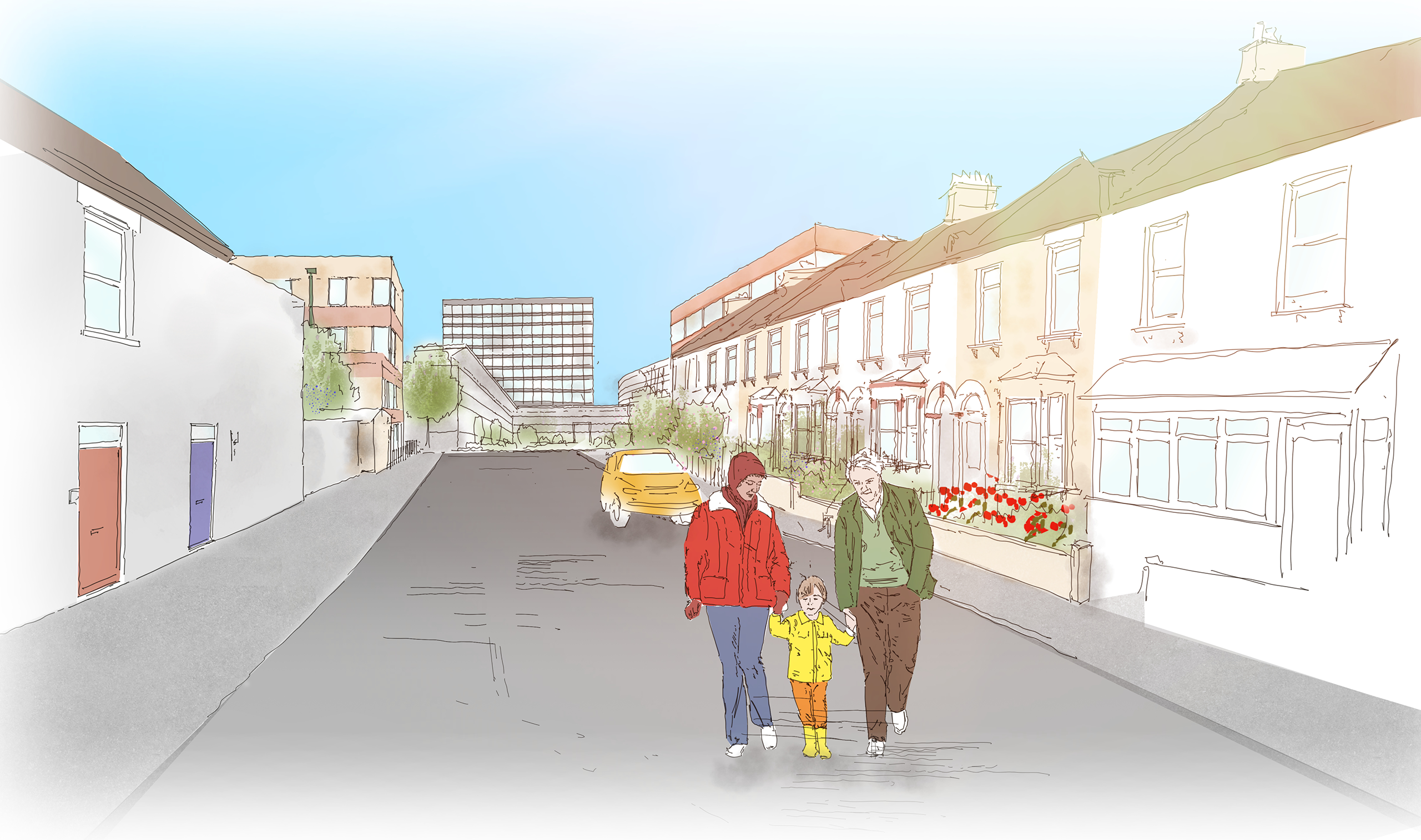 View from Somerset Road Entrance