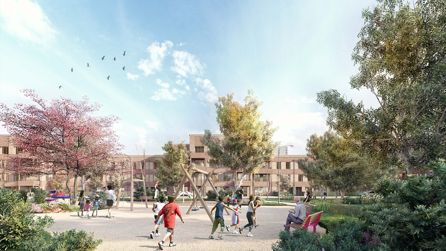 View of public play space